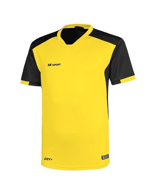 2K Sport Футбольная футболка силуэт полуприлегающий размер M желтый
