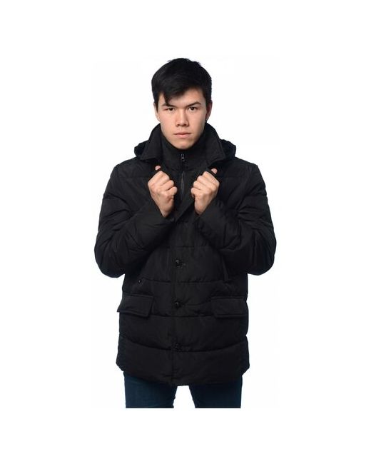 Clasna Куртка зимняя капюшон карманы манжеты размер 54