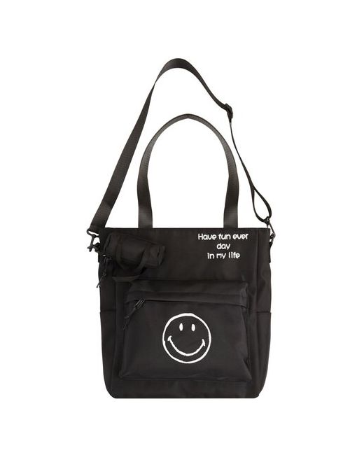 Bags-Art Сумка шоппер повседневная вмещает А4 черный