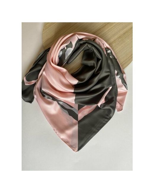 Vitoria Платок натуральный шелк 90х90 см розовый