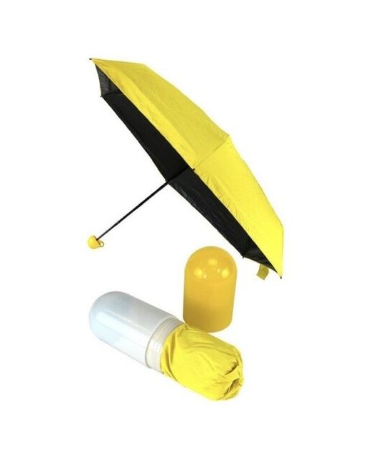 Без бренда Мини-зонт полуавтомат 2 сложения 6 спиц система антиветер чехол в комплекте