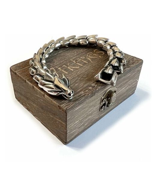 Vikings Браслет дракон древний змей на руку в подарок мужу другу брату 19 см.