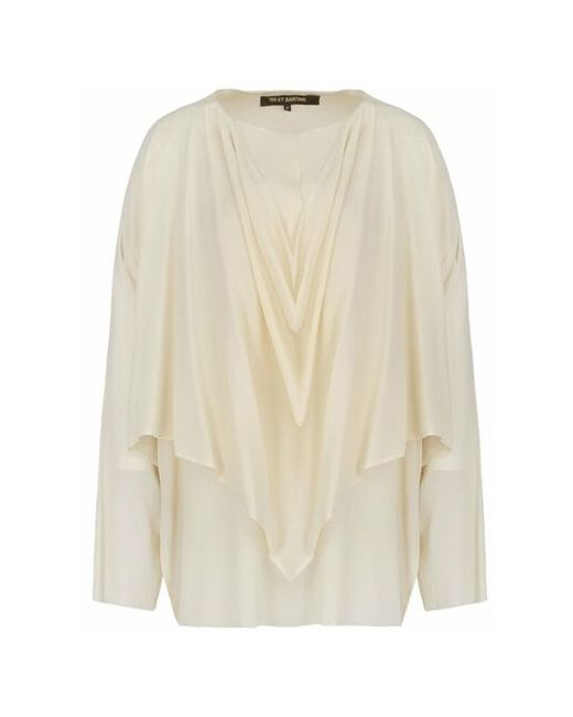 Ter Et Bantine Блуза классический стиль полуприлегающий силуэт длинный рукав размер 44