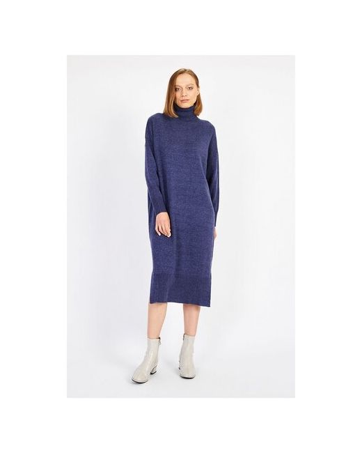 Baon Платье-свитер повседневное прямой силуэт макси размер XL