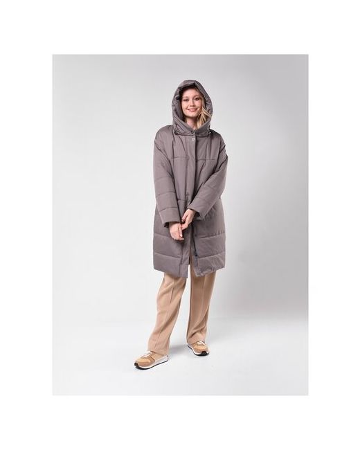 Maritta Куртка Malora демисезон/зима удлиненная силуэт полуприлегающий капюшон карманы размер 40