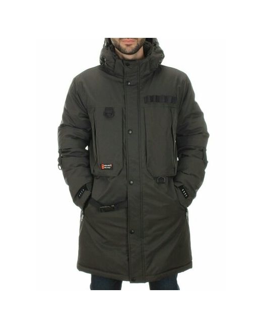 Не определен Куртка зимняя силуэт прямой воздухопроницаемая внутренний карман капюшон стеганая карманы грязеотталкивающая ветрозащитная подкладка манжеты размер 52