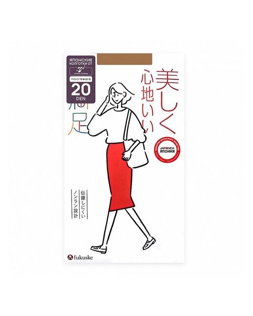Fukuske Колготки Manzoku 20 den с ластовицей шортиками размер
