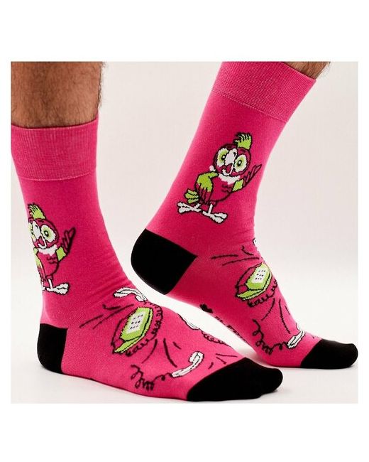 St. Friday носки средние размер 34-37 розовый зеленый