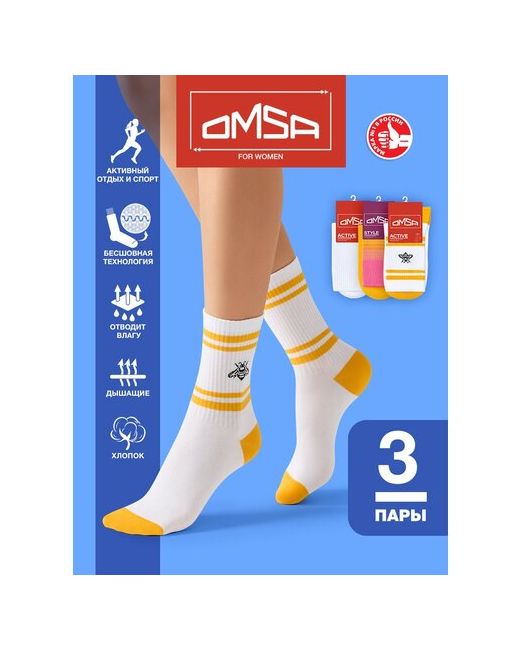 Omsa Donna носки высокие размер 35-38 мультиколор