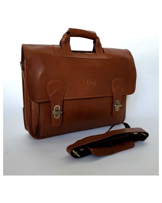 Black Buffalo Bags Портфель натуральная кожа зернистая фактура карман для планшета отделение ноутбука с плечевым ремнем
