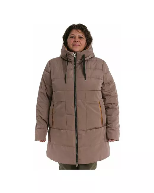 Modtex Куртка зимняя средней длины силуэт свободный размер