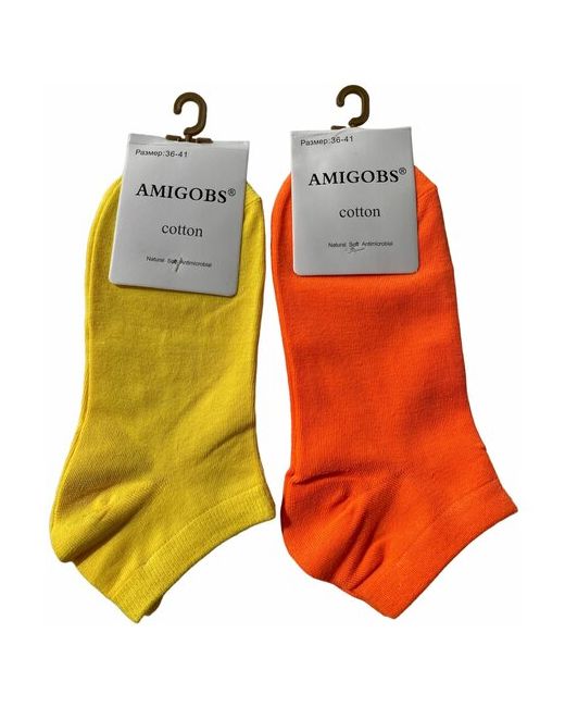 Amigobs носки укороченные износостойкие 100 den размер 36-41 желтый