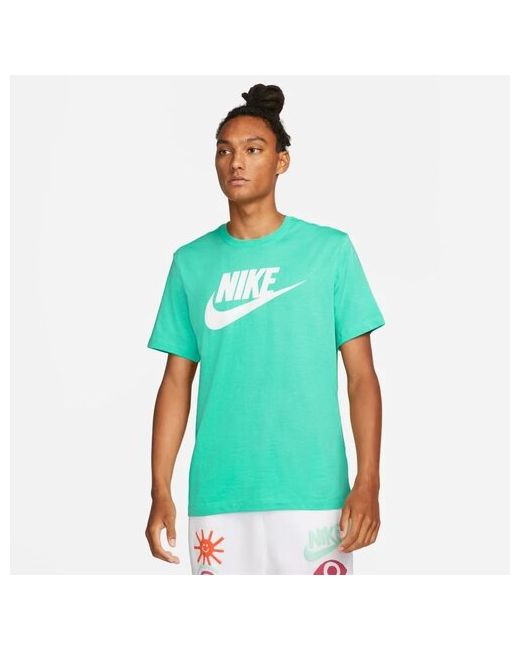 Nike Футболка силуэт прямой размер XL зеленый