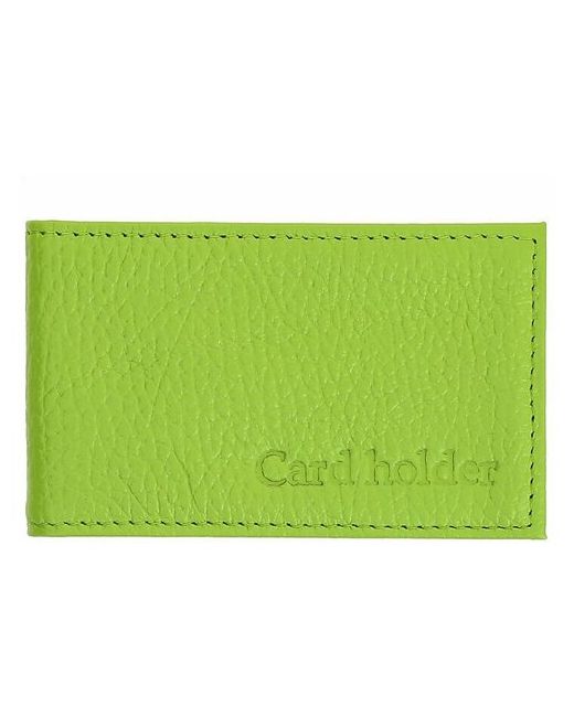 Rich Line Кредитница натуральная кожа 18 карманов для карт визиток зеленый