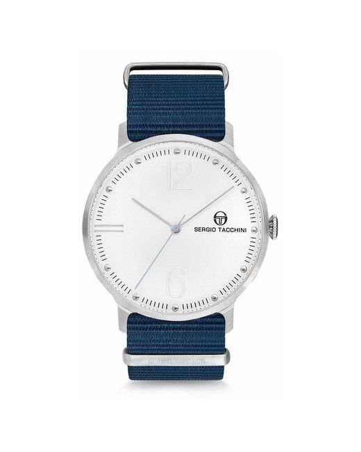 Sergio Tacchini Наручные часы кварцевые со сменным ремешком/бласлетом белый синий