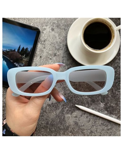 Blue Lake Солнцезащитные очки прямоугольные оправа для