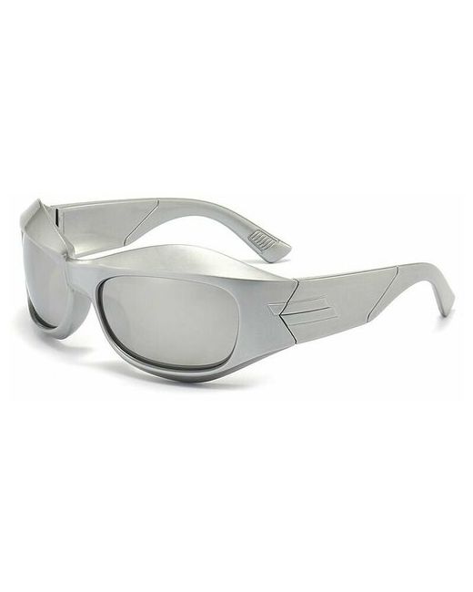 alvi lovely Солнцезащитные очки узкие спортивные с защитой от УФ серебряный