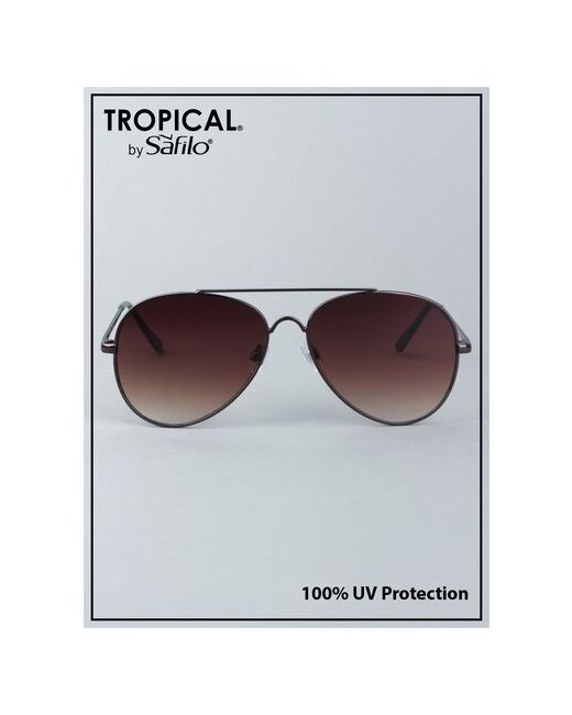 Tropical Солнцезащитные очки авиаторы оправа с защитой от УФ градиентные для зеленый