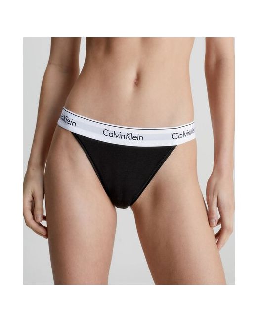 Calvin Klein Трусы танга средняя посадка размер XS черный