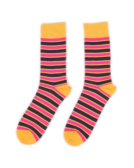Burning Heels носки 1 пара классические фантазийные размер 42-45 желтый