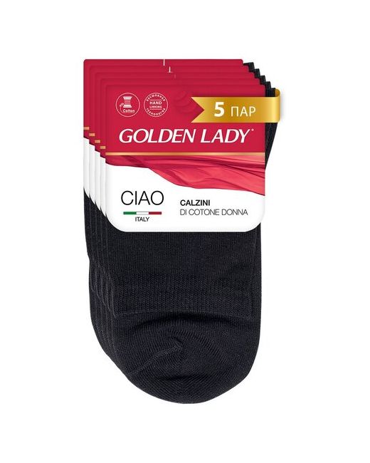 GoldenLady носки высокие 5 пар размер 35-38 черный