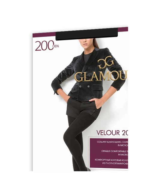 Glamour Колготки гламур 200 den с ластовицей размер