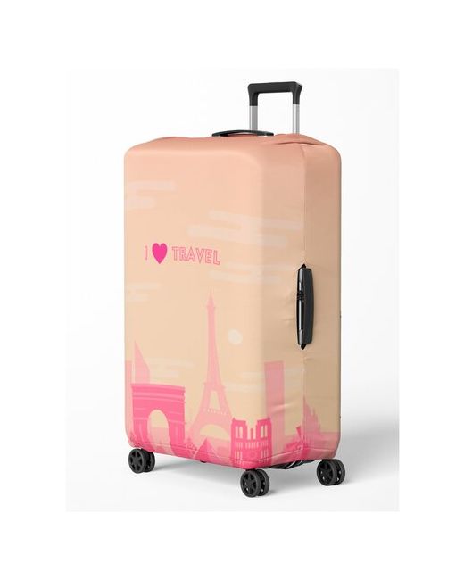 Cvt Чехол для чемодана водонепроницаемый размер розовый