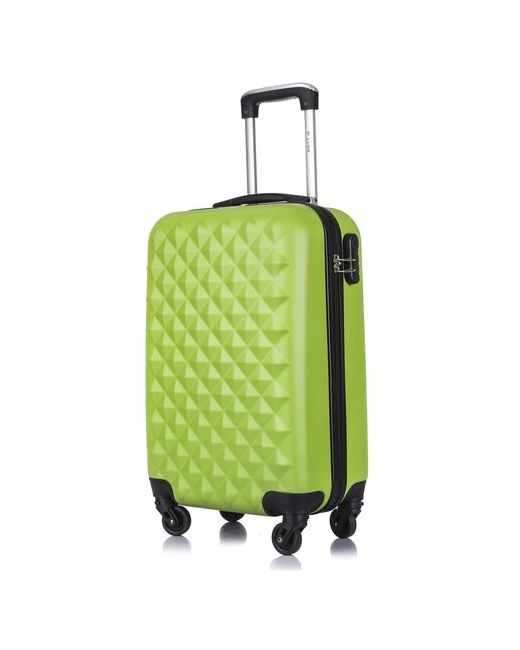 L'Case Умный чемодан пластик ABS-пластик рифленая поверхность опорные ножки на боковой стенке 45 л размер S