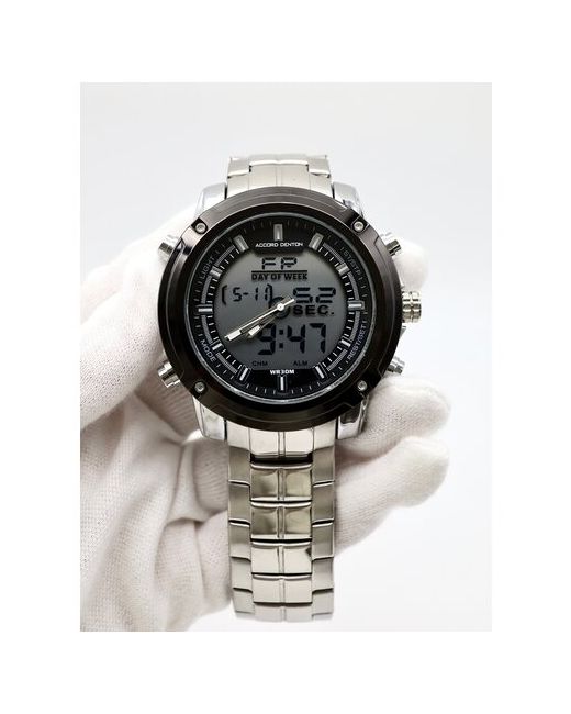 Accord Denton Наручные часы наручные кварцевые электронные подарок серебряный серый