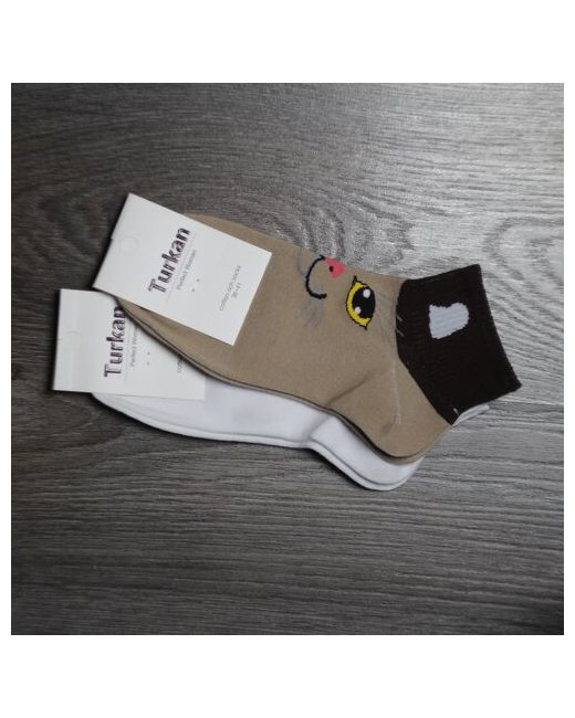Turkan носки укороченные быстросохнущие размер 36-41 белый