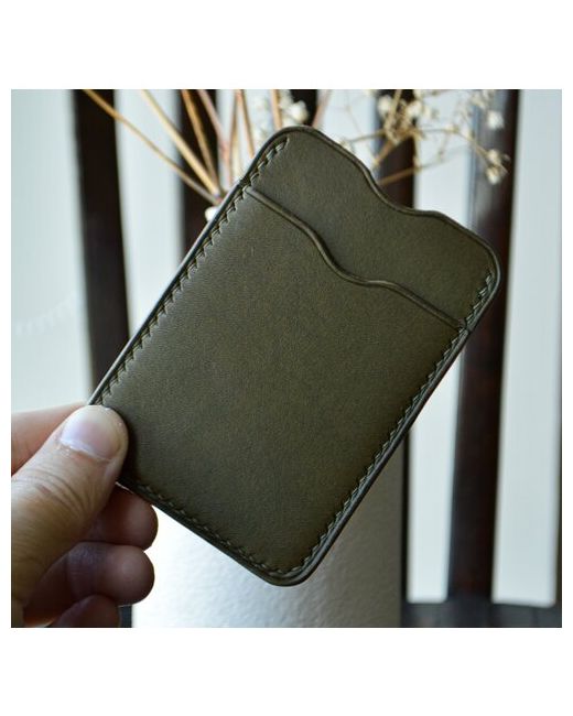 kushnerov Кредитница гладкая фактура без застежки отделение для карт потайной карман подарочная упаковка