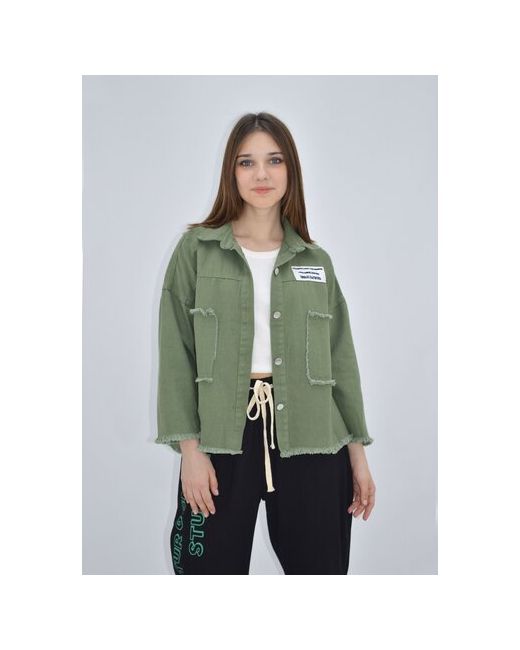 Tango Plus Джинсовая куртка летняя размер One 42-48 зеленый