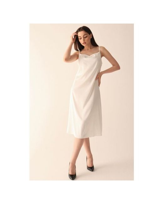 Monobase Платье натуральный шелк миди размер 42