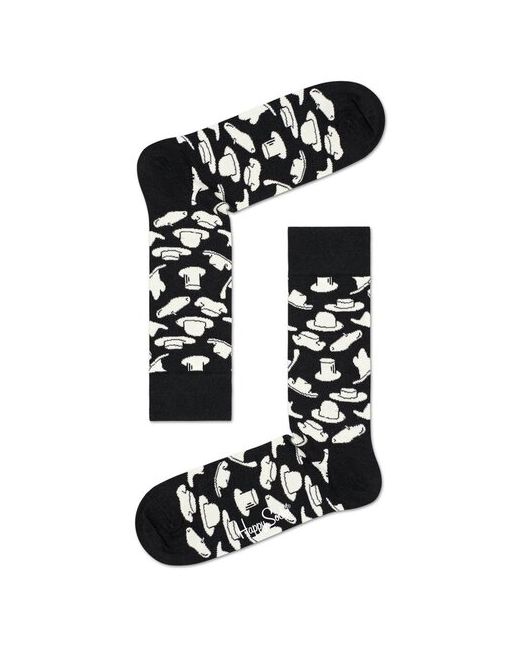Happy Socks Носки унисекс 1 пара размер 41-46 мультиколор черный