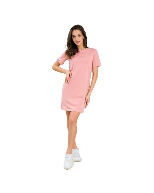 Lingeamo Платье-футболка хлопок повседневное мини размер 50-52