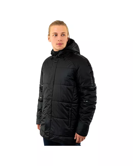 2K Sport Куртка силуэт прямой карманы несъемный капюшон регулируемый ветрозащитная водонепроницаемая утепленная размер S