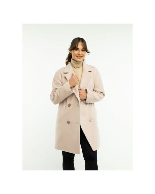 Дюто Пальто-пиджак демисезонное силуэт прямой средней длины размер 42