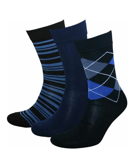Status носки 3 пары классические размер 29 синий черный