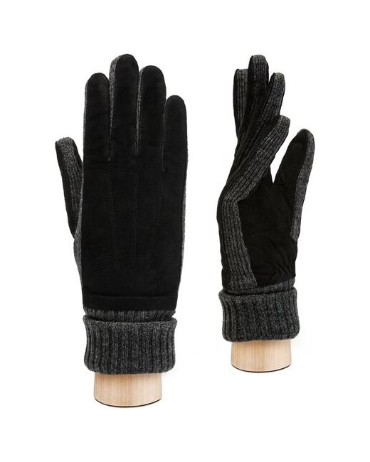 Modo Gru Перчатки зимние натуральная замша утепленные подкладка размер XS черный