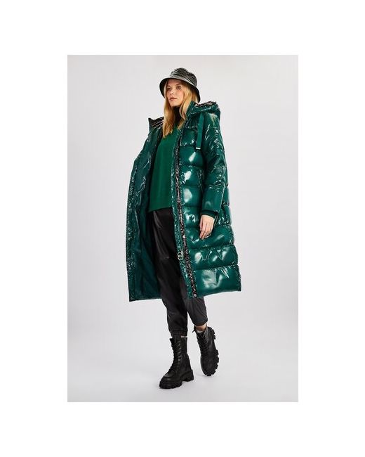 Baon Куртка демисезон/зима средней длины силуэт свободный водонепроницаемая капюшон ветрозащитная утепленная вентиляция размер S