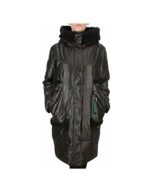 Не определен Куртка зимняя удлиненная силуэт прямой стеганая размер 48 черный