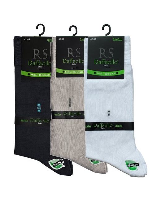 Raffaello Socks носки 3 пары высокие воздухопроницаемые размер 42-45 белый