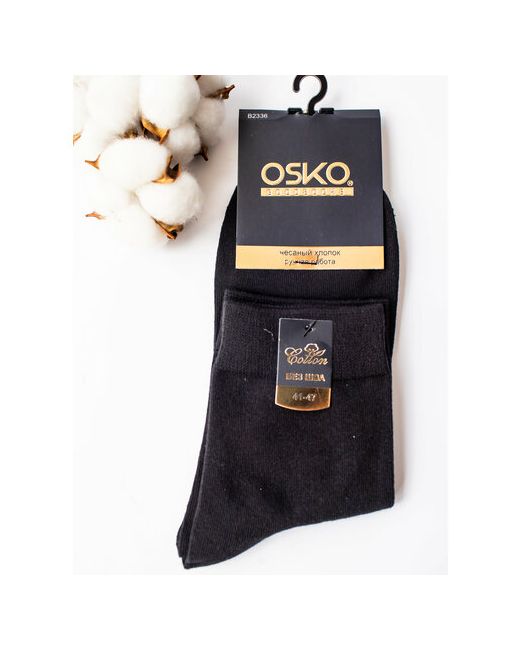 Osko носки 1 пара классические воздухопроницаемые бесшовные износостойкие на Новый год 23 февраля размер 41-47