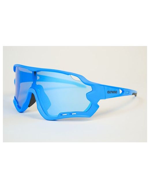 Outwind Солнцезащитные очки прямоугольные спортивные поляризационные голубой
