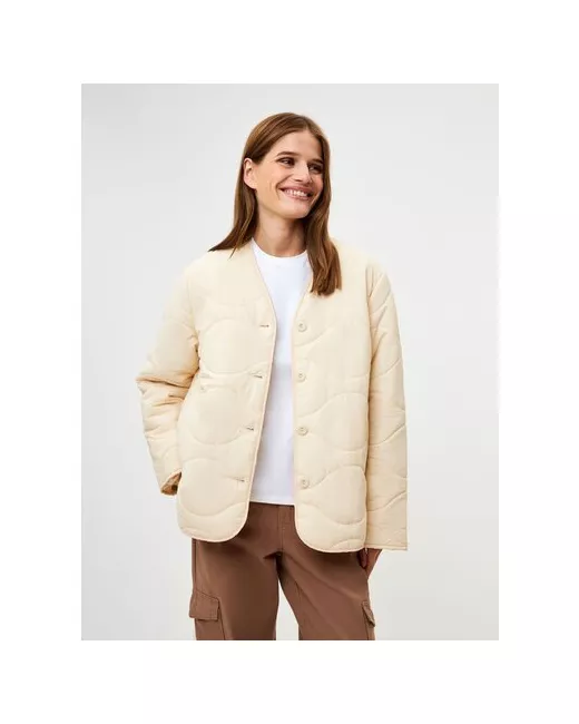 Sela Куртка демисезонная средней длины силуэт прямой водонепроницаемая без капюшона размер XS INT