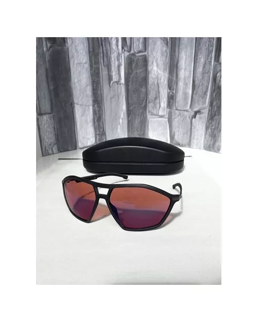 Boss Солнцезащитные очки шестиугольные оправа металл спортивные поляризационные с защитой от УФ зеркальные для черный