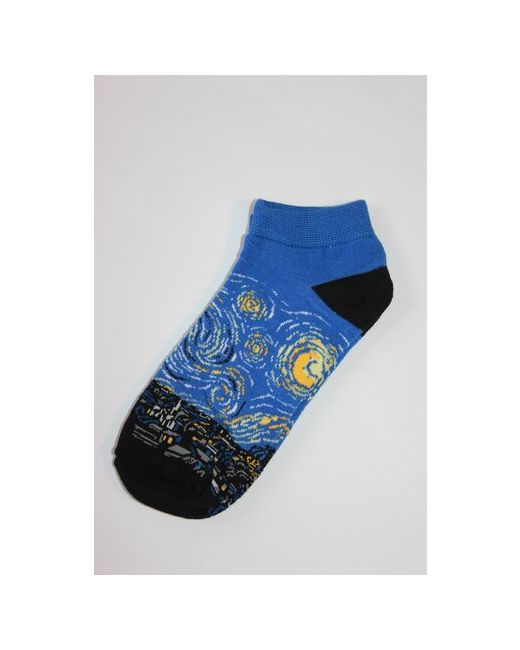 Frida носки подарочная упаковка фантазийные нескользящие на Новый год размер 35-44 голубой