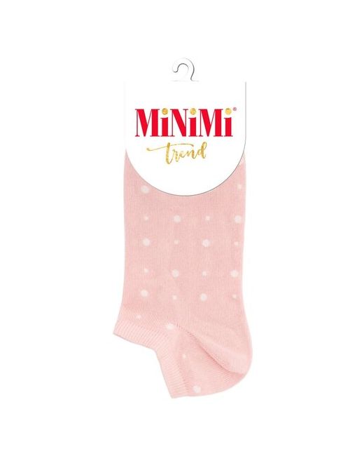 Minimi носки укороченные нескользящие размер 35-38 23-25 розовый