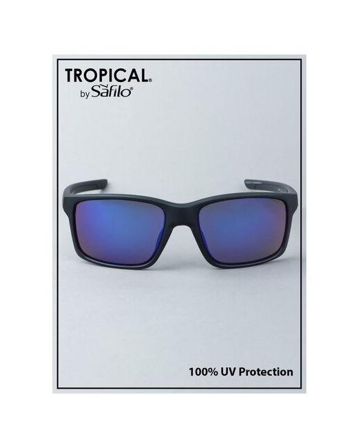 Tropical Солнцезащитные очки прямоугольные оправа спортивные зеркальные с защитой от УФ для