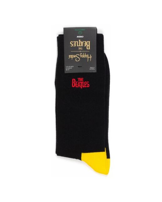 Happy Socks Носки унисекс 1 пара классические размер 41-46 черный желтый
